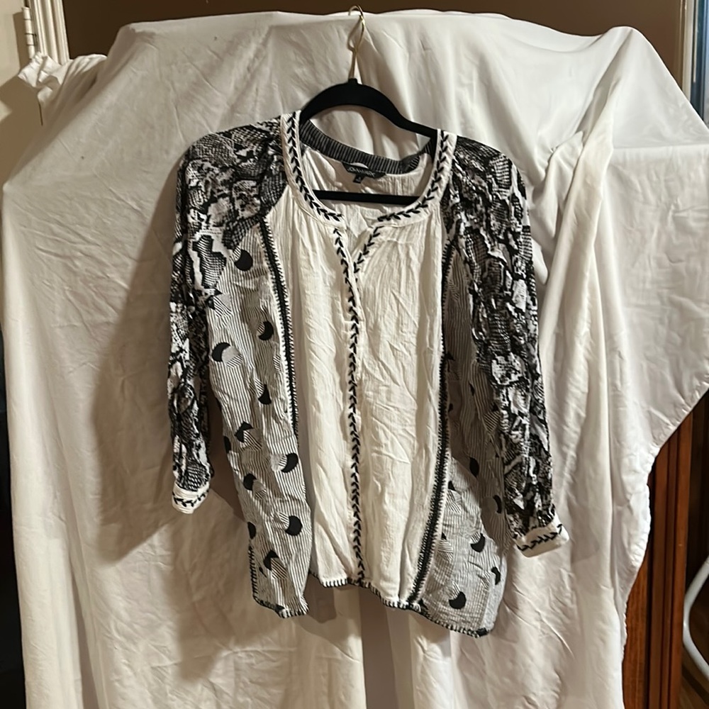 Embroidered John Mark blouse from Dillard’s